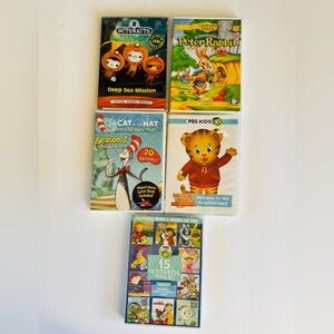 5 Kids DVD Bundle/Lot Nick PBS Kids